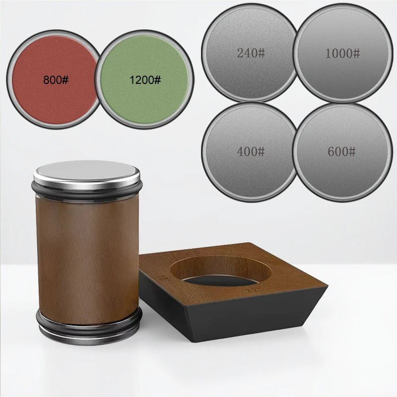DIASHARP – Rolmes slijper set met diamant slijper en houten platform