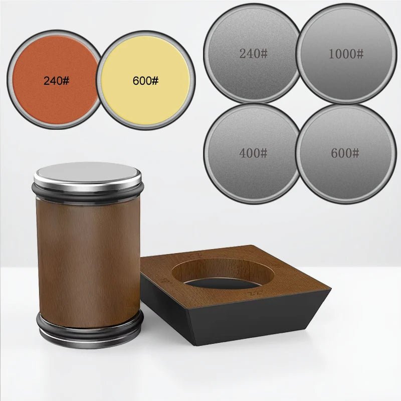 DIASHARP – Rolmes slijper set met diamant slijper en houten platform