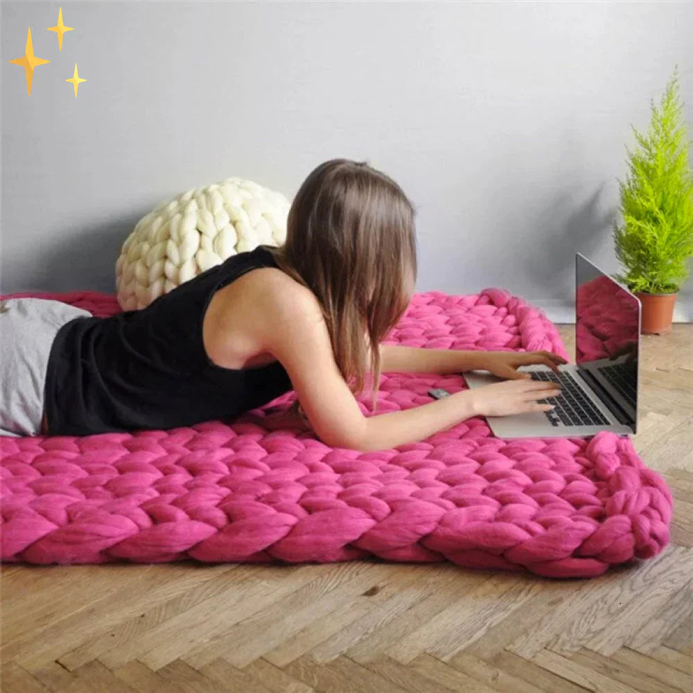DIY Chunky XL 1000 Gram Wolgaren voor Zachte Dekens - LuxeWool