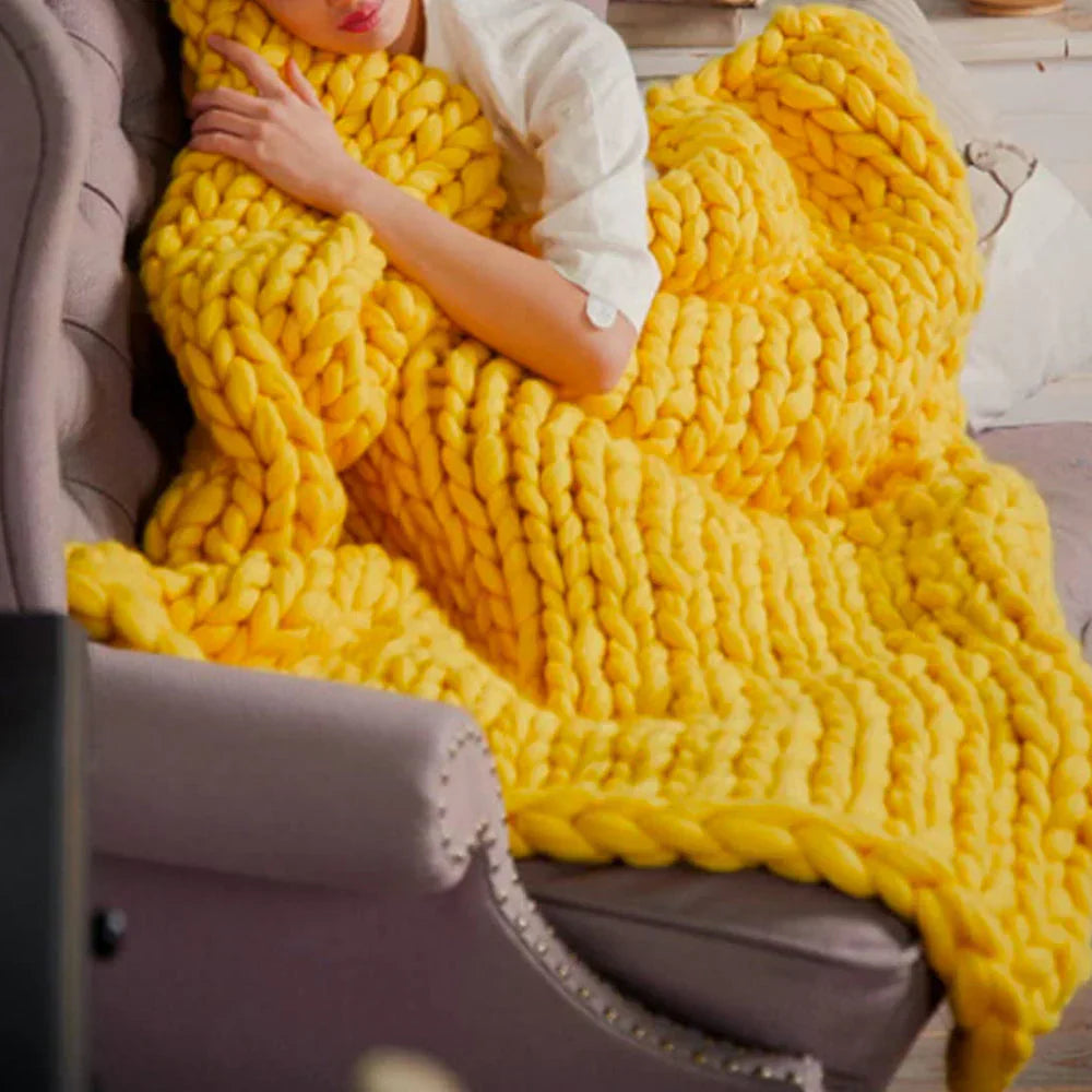 DIY Chunky XL 1000 Gram Wolgaren voor Zachte Dekens - LuxeWool