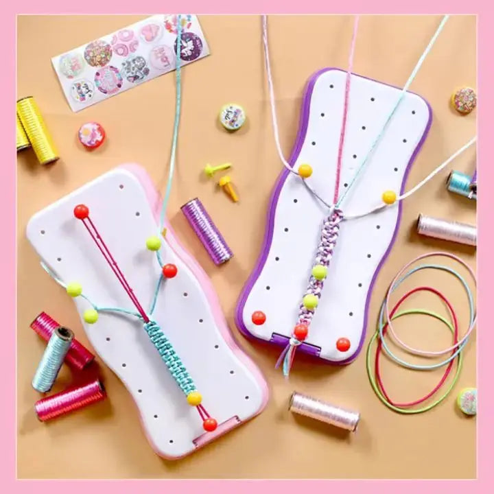 DIY Hand Touw Weefset – Creatieve Knutselset voor Kinderen