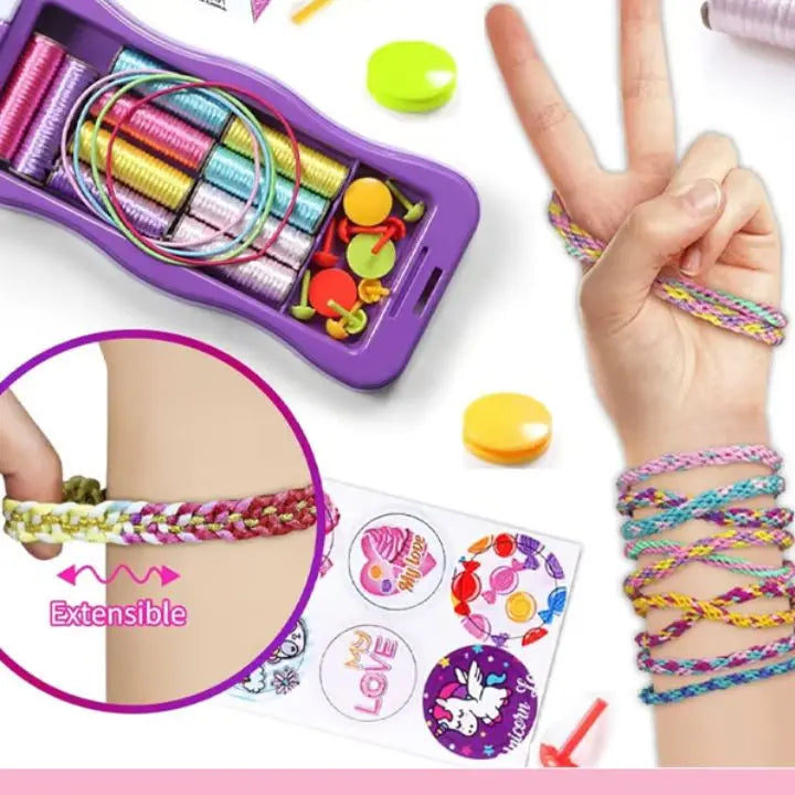 DIY Hand Touw Weefset – Creatieve Knutselset voor Kinderen