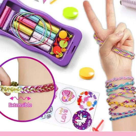DIY Hand Touw Weefset – Creatieve Knutselset voor Kinderen