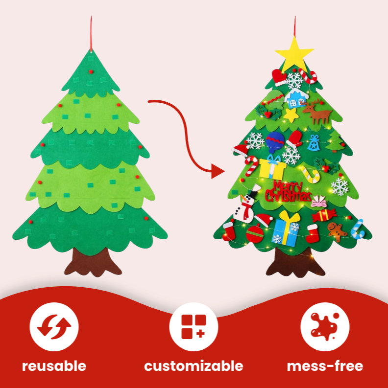 DIY Vilt Kerstboom