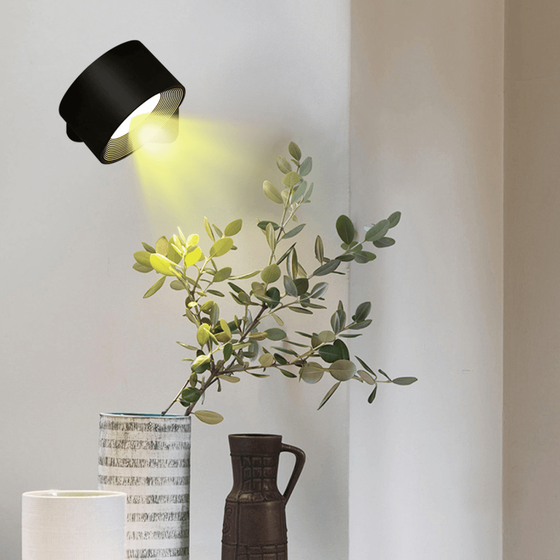 Draadloze Wandlamp – 360° Verstelbare en Oplaadbare LED Verlichting (USB)