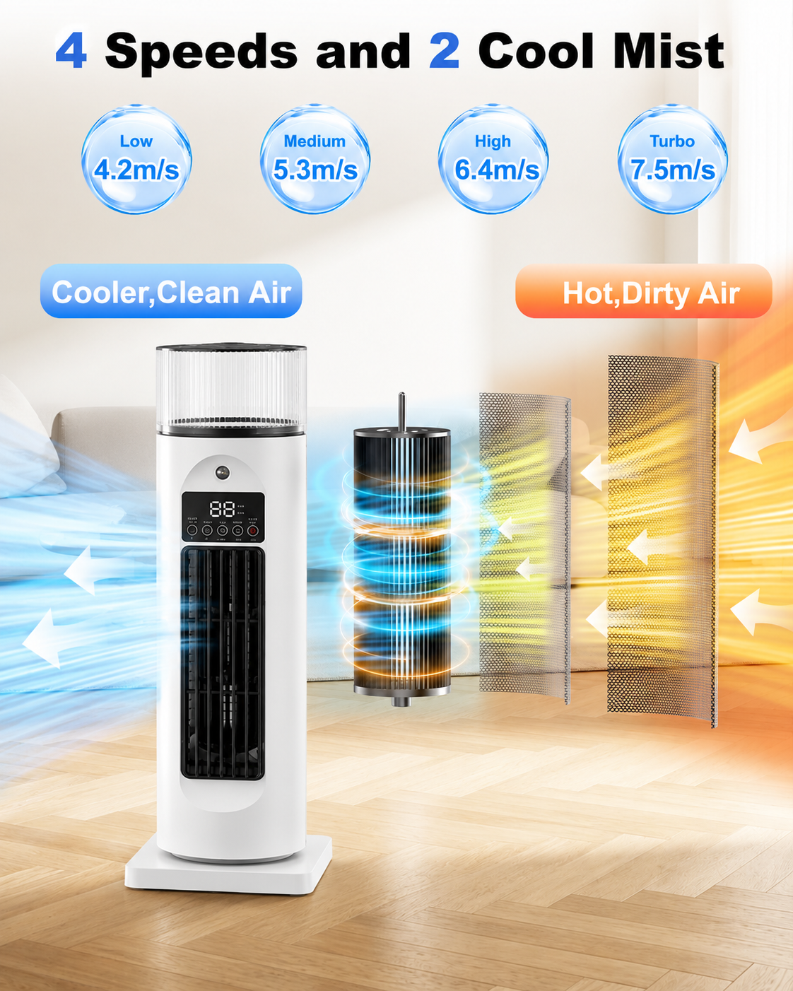 Draagbare 4-in-1 Kamercooler met Afstandsbediening en Timer - Image 2