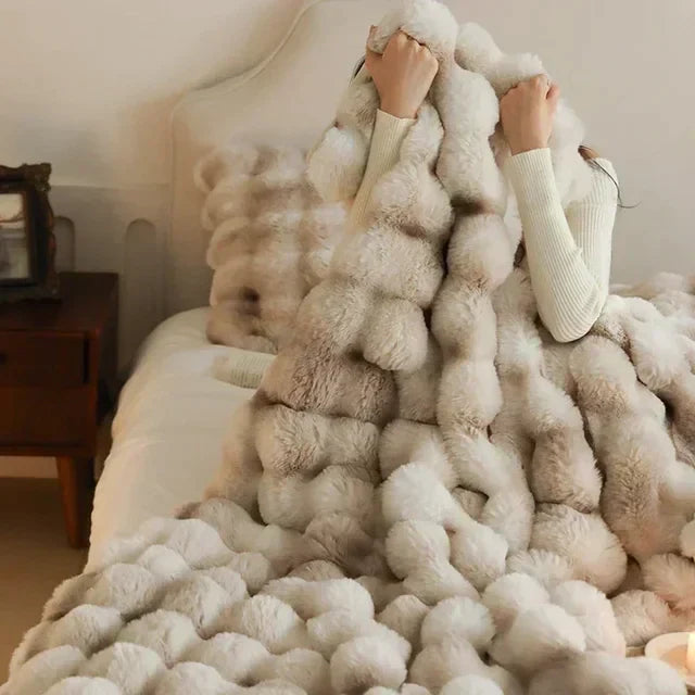 Draagbare Fluffy Deken van Faux Bont - VeluLuxe