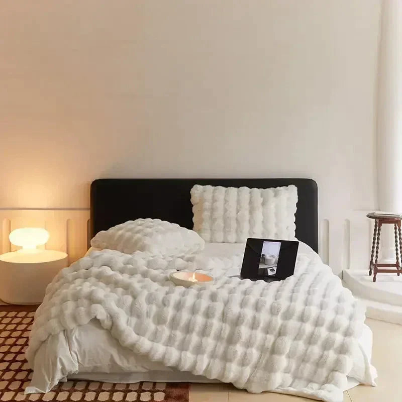 Draagbare Fluffy Deken van Faux Bont - VeluLuxe