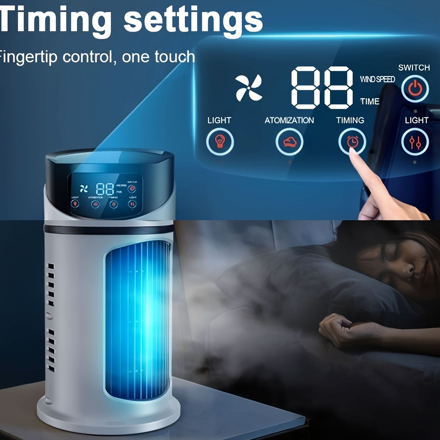 Draagbare Mistventilator voor Ultiem Zomercomfort