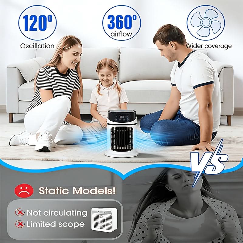 Draagbare Mistventilator voor Ultiem Zomercomfort