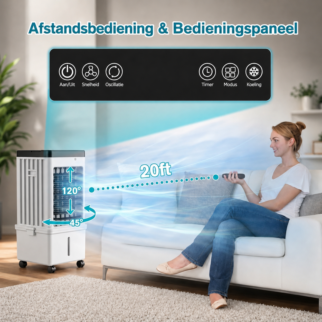 Draagbare Raamloze Airconditioner | Directe Koeling