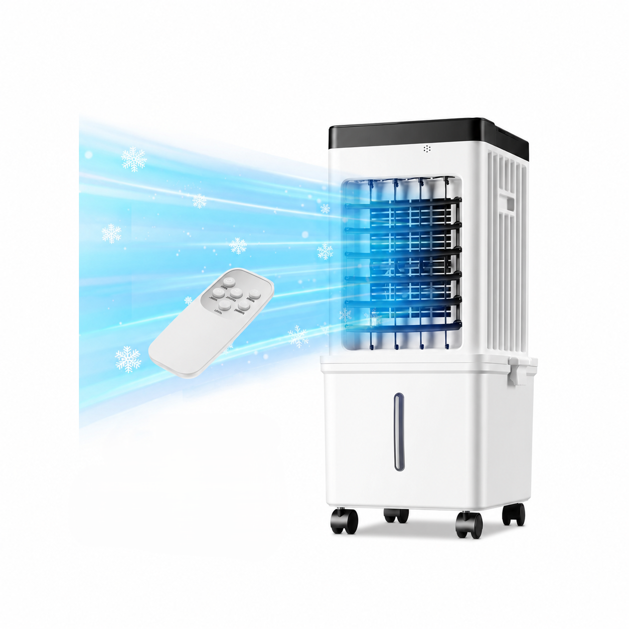 Draagbare Verdampingsluchtkoeler voor Thuis, 12L Tank & Timer - Image 1