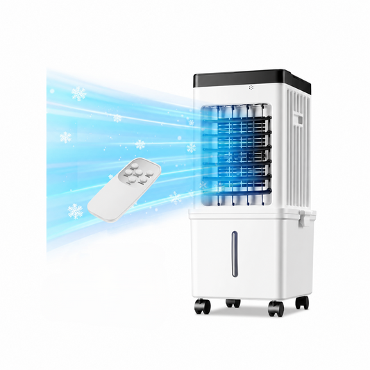 Draagbare Verdampingsluchtkoeler voor Thuis, 12L Tank & Timer - Image 1