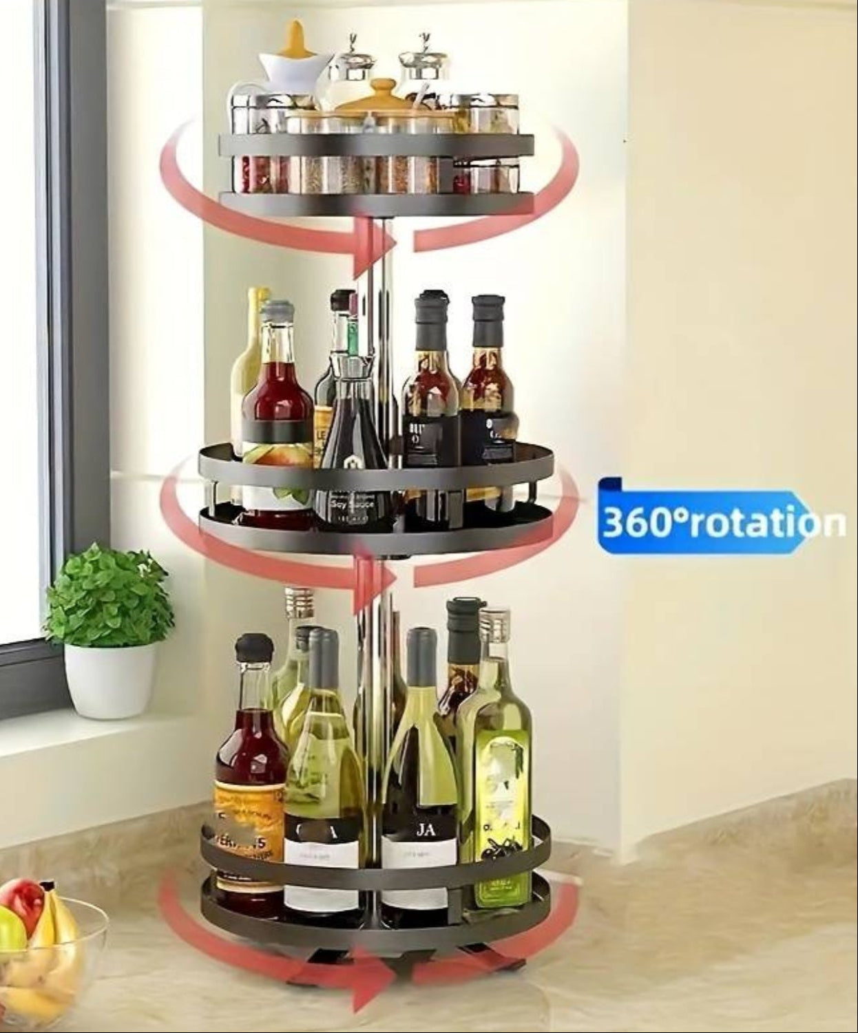 Draaiende Opbergrek - TwistRack 360°