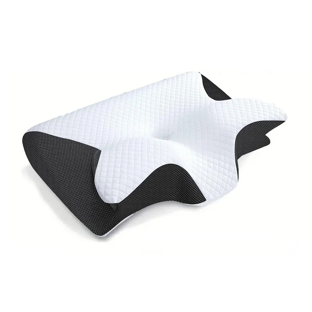 DreamAlign Orthopedisch Kussen – Luxe Geheugenfoam Kussen voor Nekpijn & Alle Slaapposities