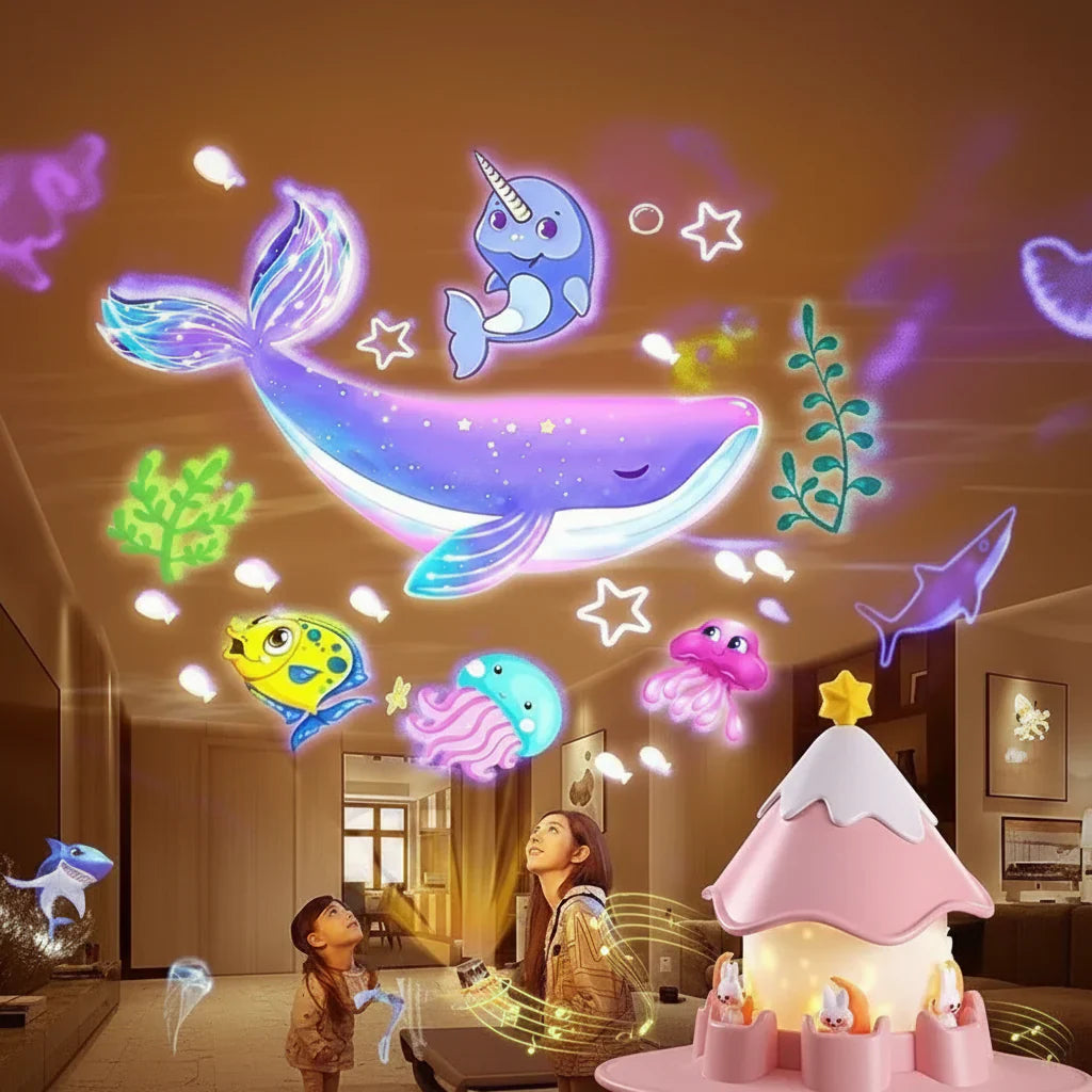 Dreamlix – Muzikale Sterprojector met 12 Betoverende Thema's