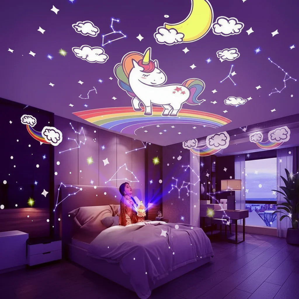 Dreamlix – Muzikale Sterprojector met 12 Betoverende Thema's