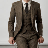Driedelig slim fit pak