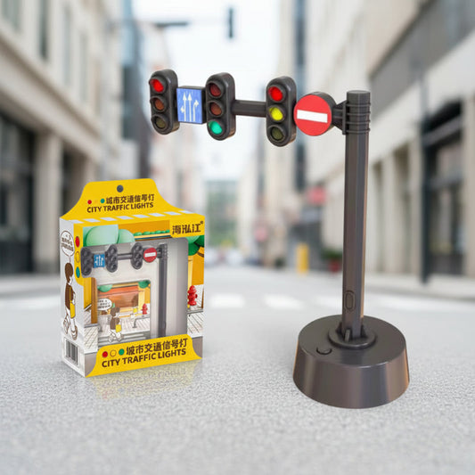 Educatieve verkeerslicht- en voertuigspeelset voor kinderen