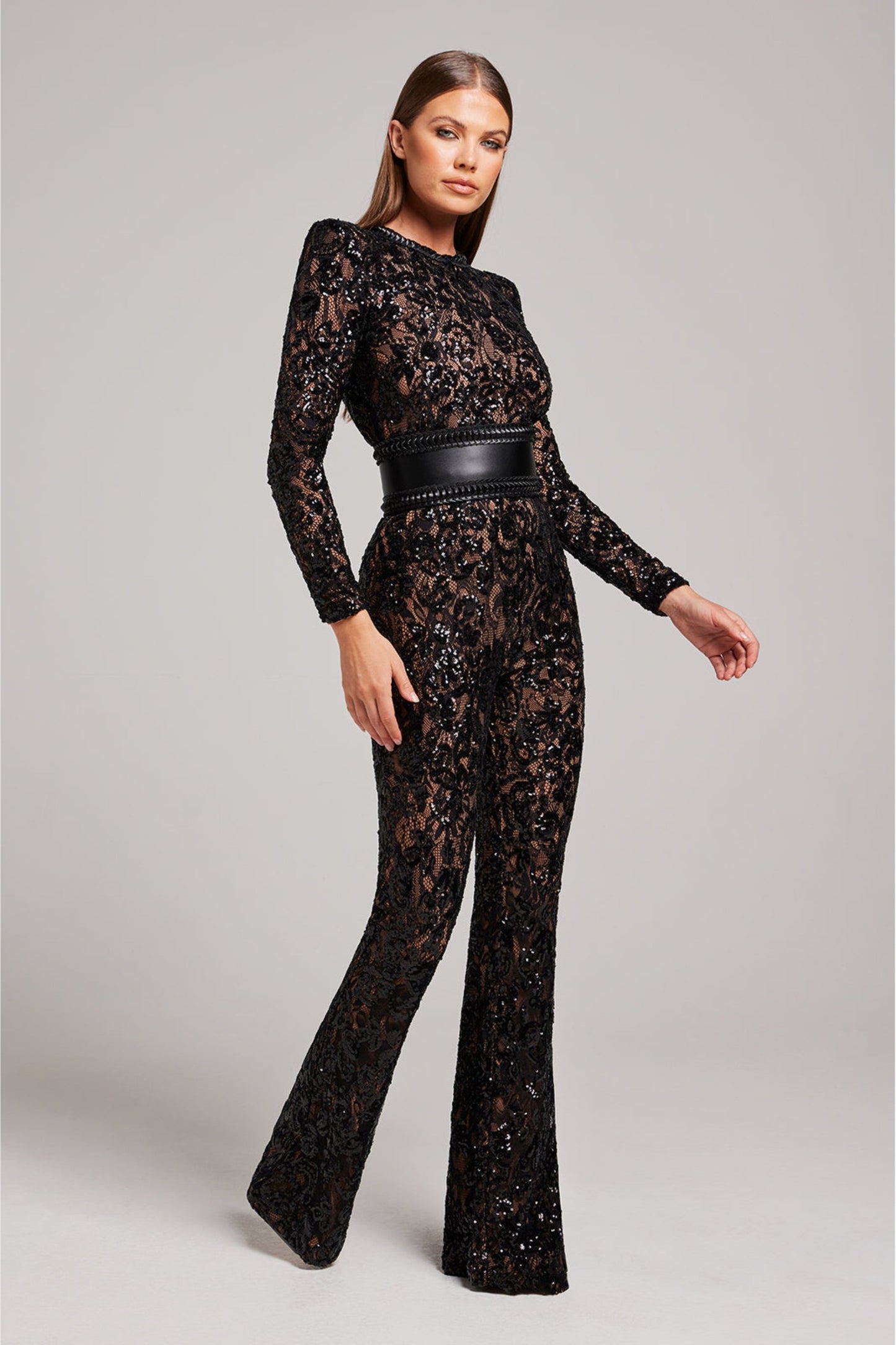 Elegante Avond Jumpsuit met V-Hals - Juliette