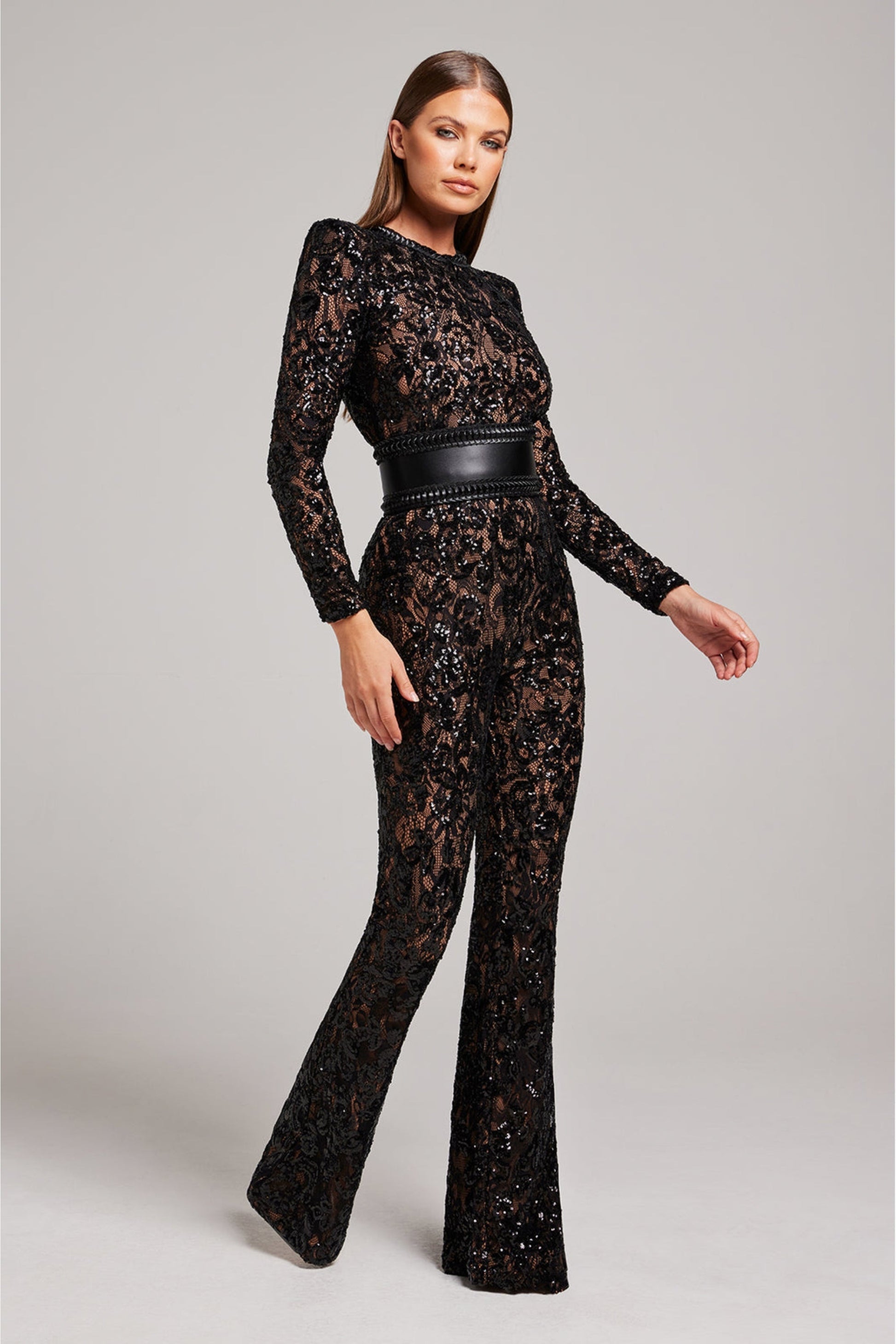 Elegante Avond Jumpsuit met V-Hals - Juliette