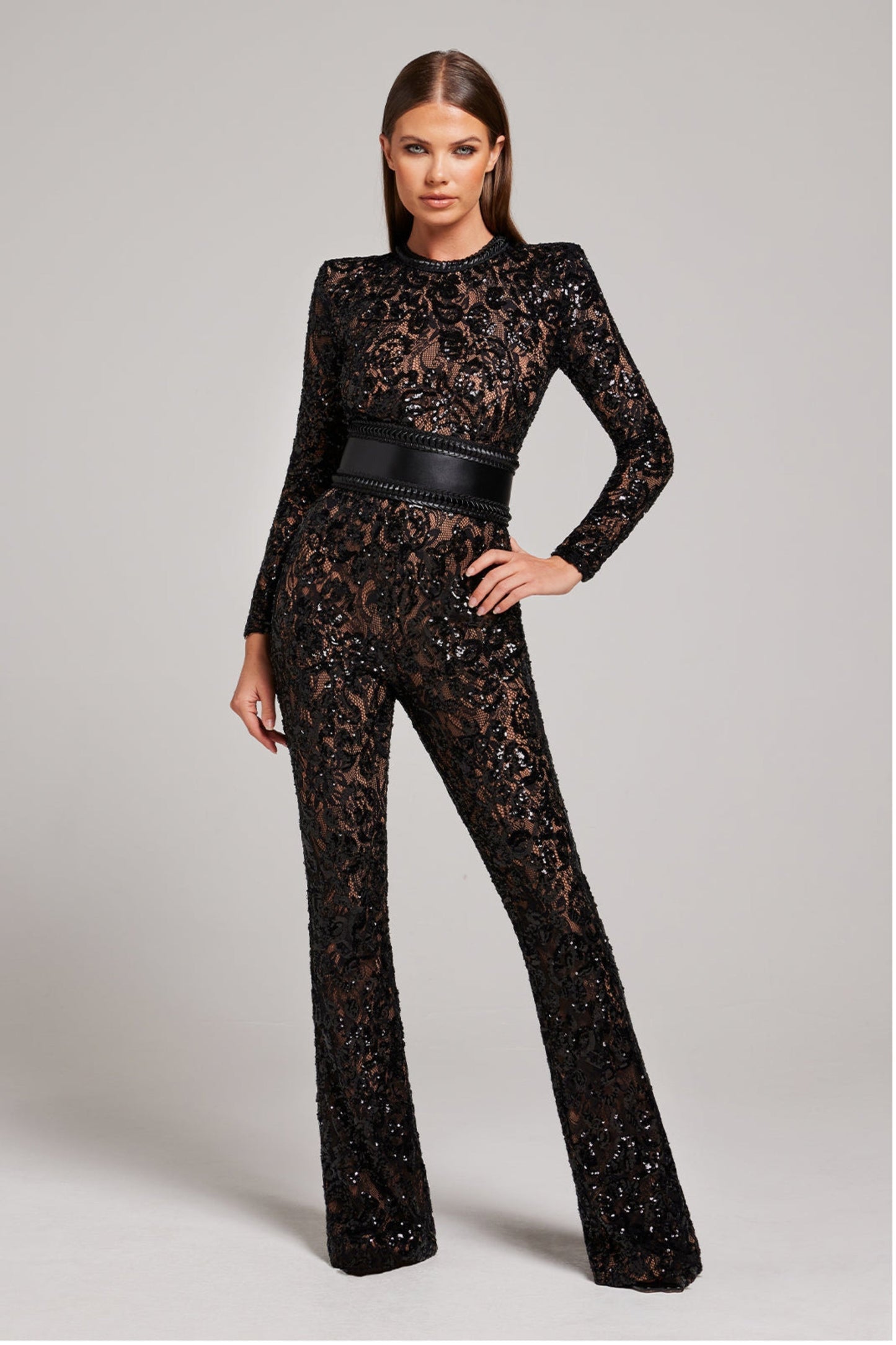 Elegante Avond Jumpsuit met V-Hals - Juliette