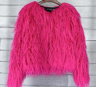 Elegante damesjas van imitatiebont