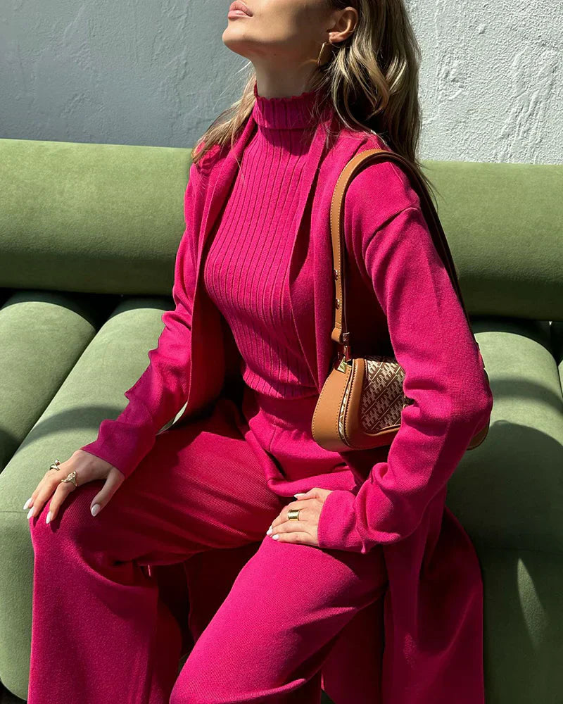 Elegante en Comfortabele Drie-Delige Set