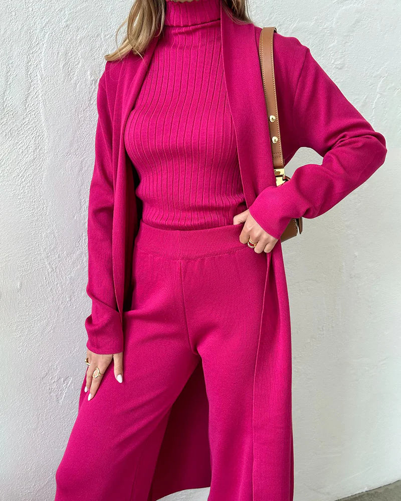 Elegante en Comfortabele Drie-Delige Set