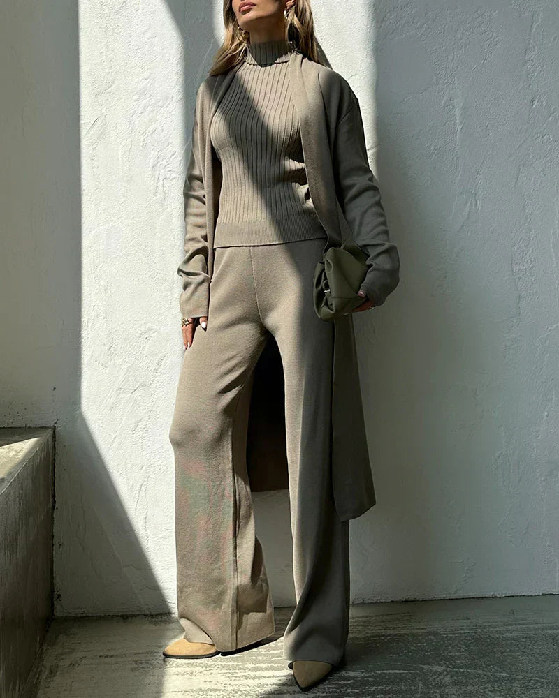 Elegante en Comfortabele Drie-Delige Set