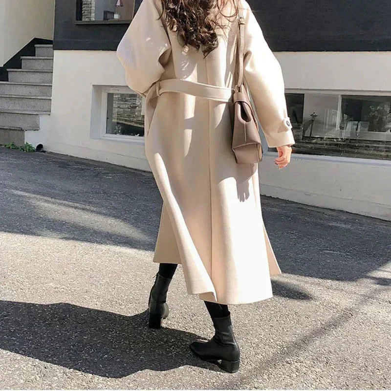 Elegante Lange Winterjas voor Vrouwen