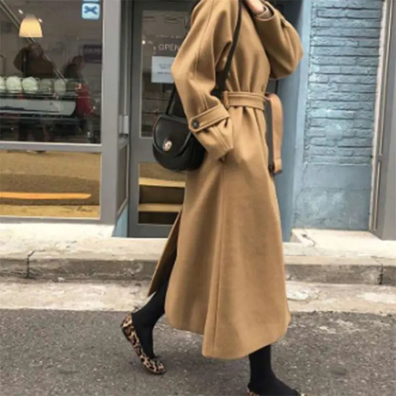 Elegante Lange Winterjas voor Vrouwen