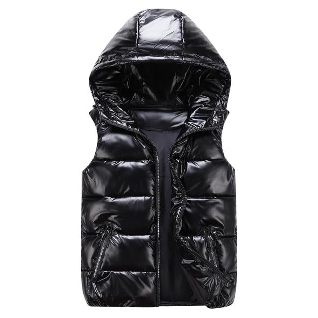 Elegante Unisex Gequiltte Vest met Kap
