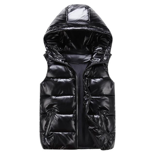 Elegante Unisex Gequiltte Vest met Kap