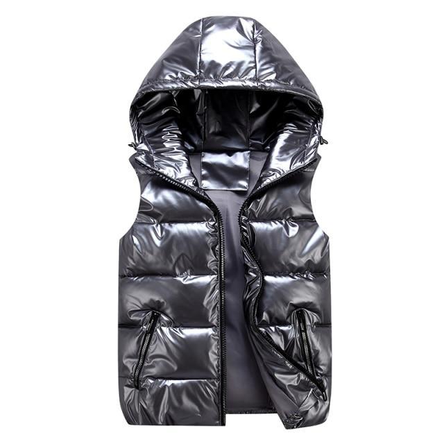 Elegante Unisex Gequiltte Vest met Kap