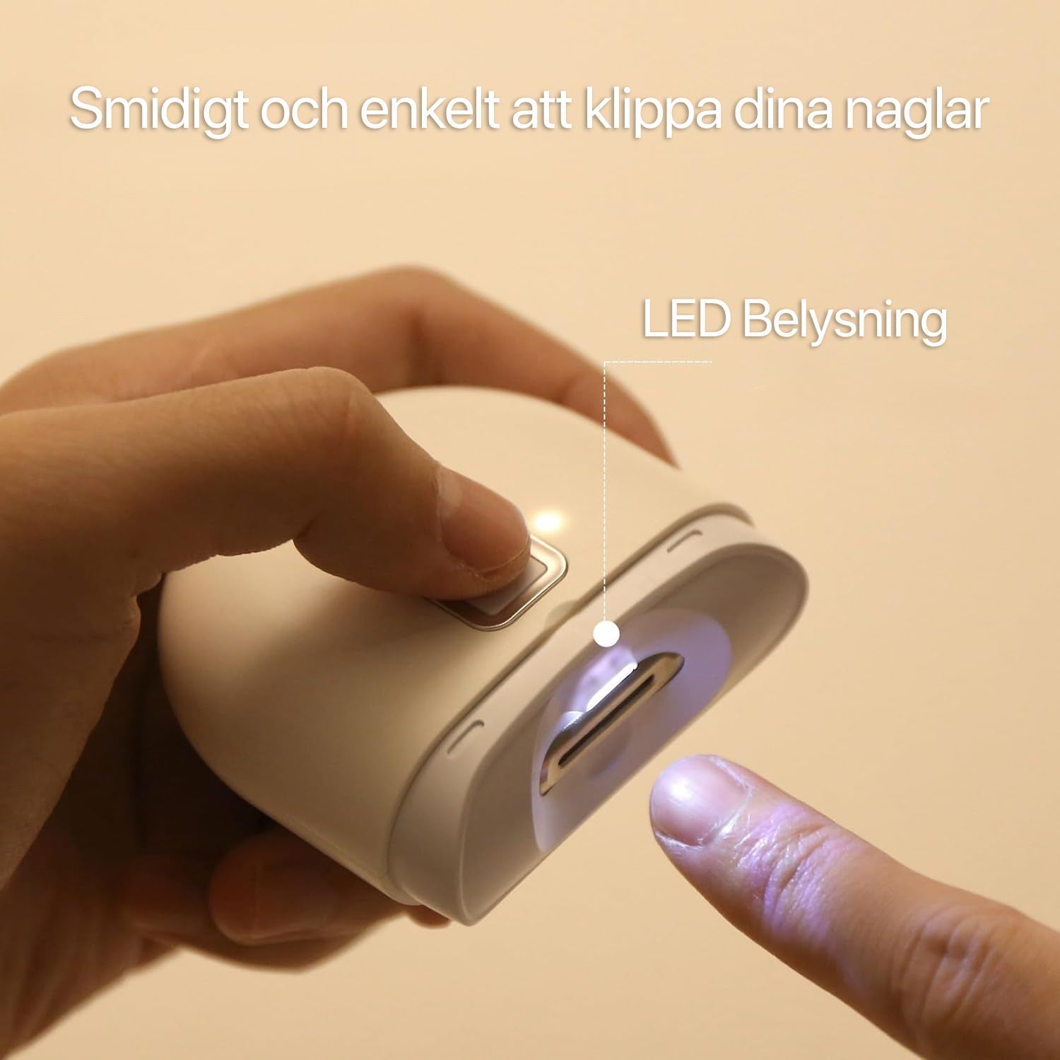 Elektrische Nagelknipper met LED Licht