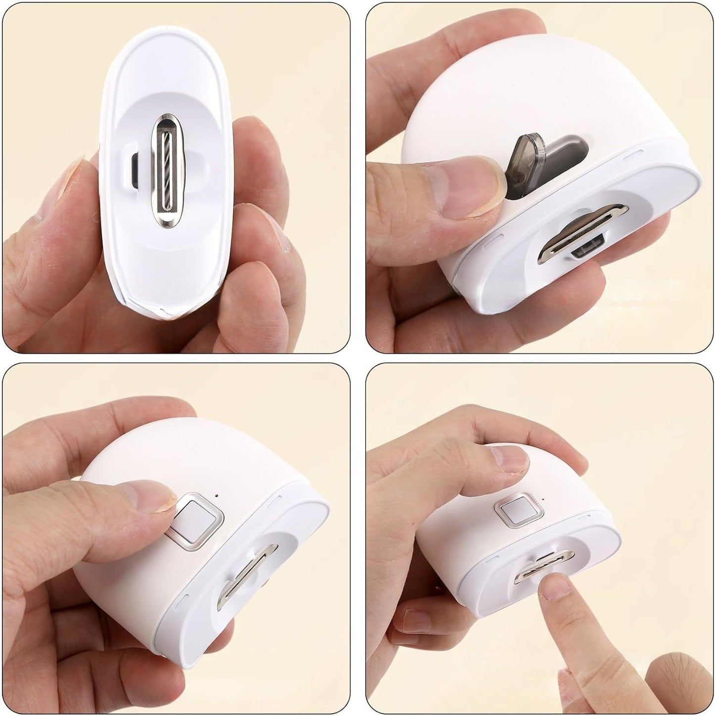 Elektrische Nagelknipper met LED Licht