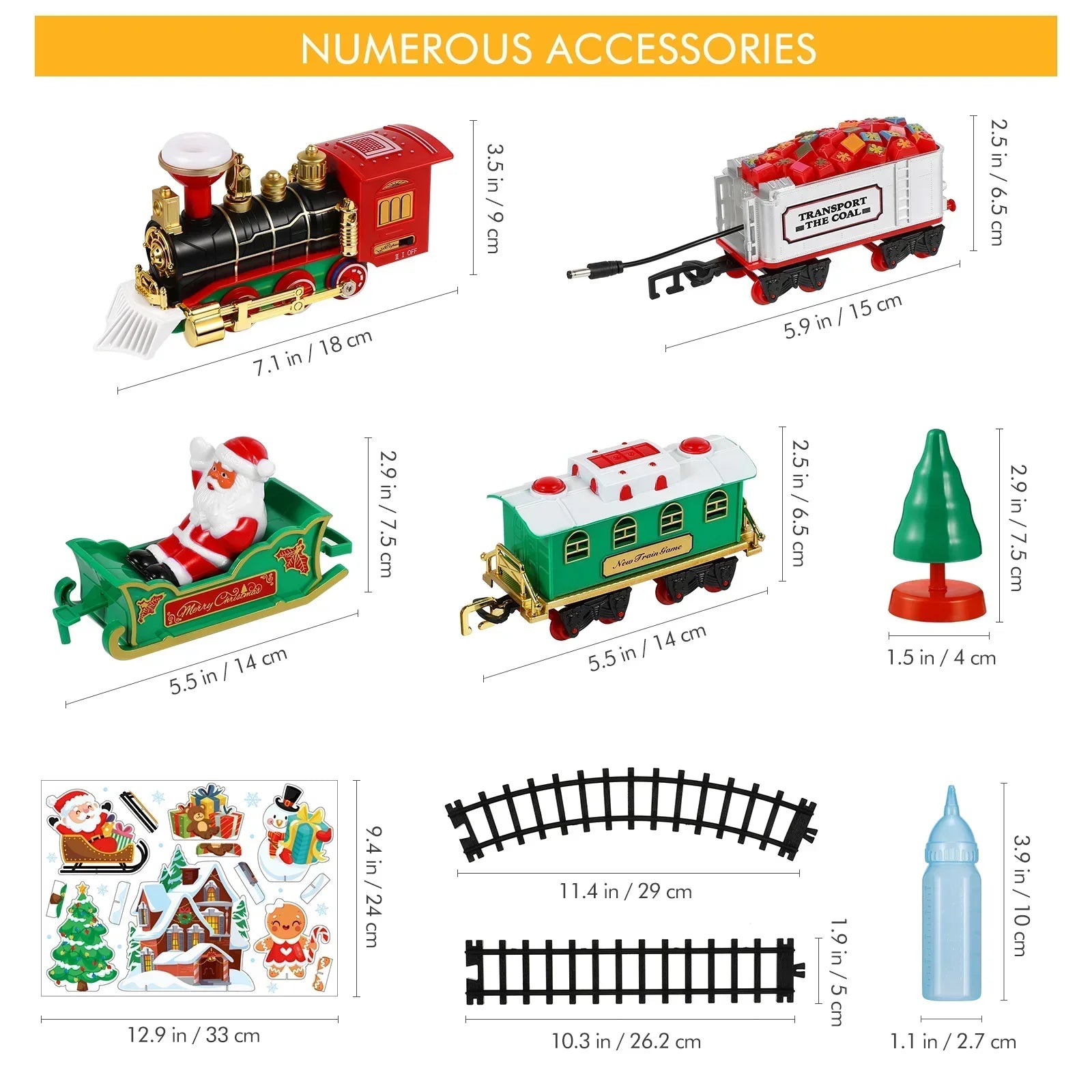 Elektrische Treinset voor Kinderen – Met Rookeffect, Lichten & Realistische Geluiden (Kerstcadeau)
