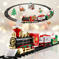 Elektrische Treinset voor Kinderen – Met Rookeffect, Lichten & Realistische Geluiden (Kerstcadeau)
