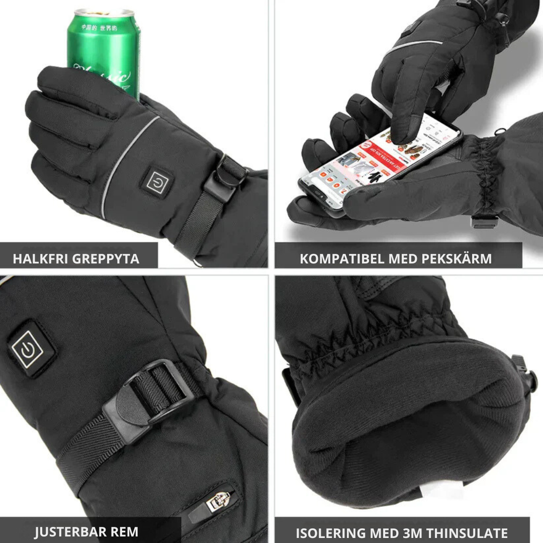 Elektrische Verwarmde Handschoenen met 3M Thinsulate™ Isolatie
