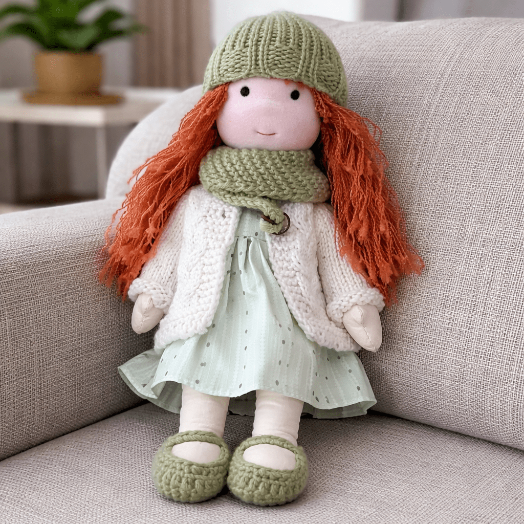 ELORA – Handgemaakte Waldorf Pop Van Katoen Voor Creatief Spel