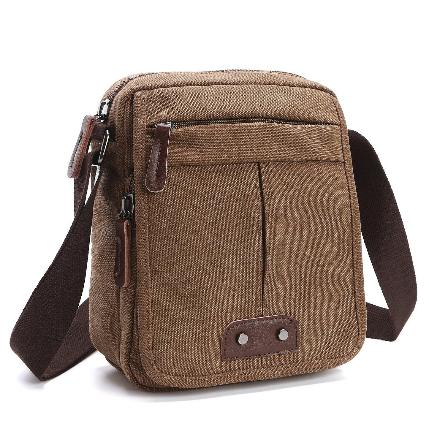 Eloy | Unisex Kleine Schoudertas met Ritszakken
