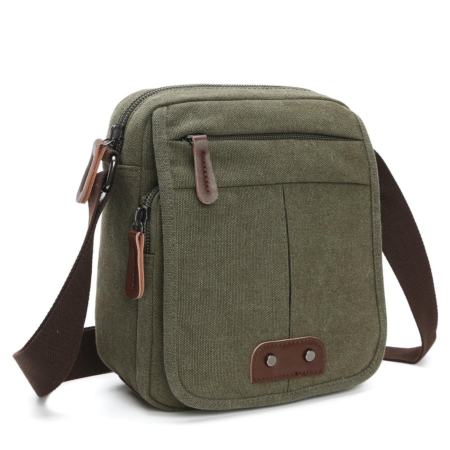 Eloy | Unisex Kleine Schoudertas met Ritszakken