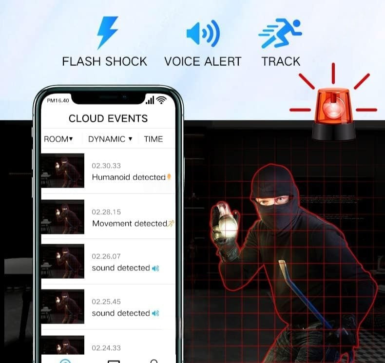 Emeja | 1080P Draadloze WiFi Beveiligingscamera | Weerbestendig, App-Gestuurd & Ideaal voor Binnen- en Buitentoezicht | Kleine Gesloten Circuit Camera