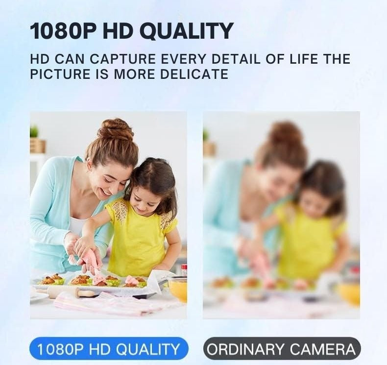 Emeja | 1080P Draadloze WiFi Beveiligingscamera | Weerbestendig, App-Gestuurd & Ideaal voor Binnen- en Buitentoezicht | Kleine Gesloten Circuit Camera