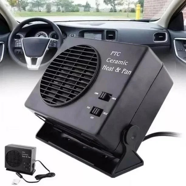 Emeja | 12V Keramische Auto Verwarming | 150W-300W Draagbare Ventilator met Automatische Thermostaat voor Wintergebruik in Voertuigen