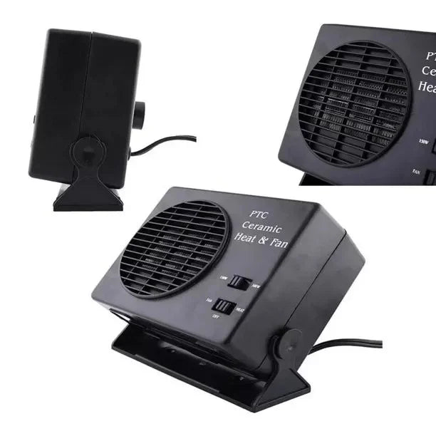 Emeja | 12V Keramische Auto Verwarming | 150W-300W Draagbare Ventilator met Automatische Thermostaat voor Wintergebruik in Voertuigen