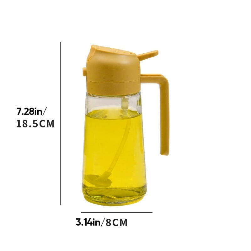 Emeja | 2-in-1 Glazen Olie Spuiter en Dispenser