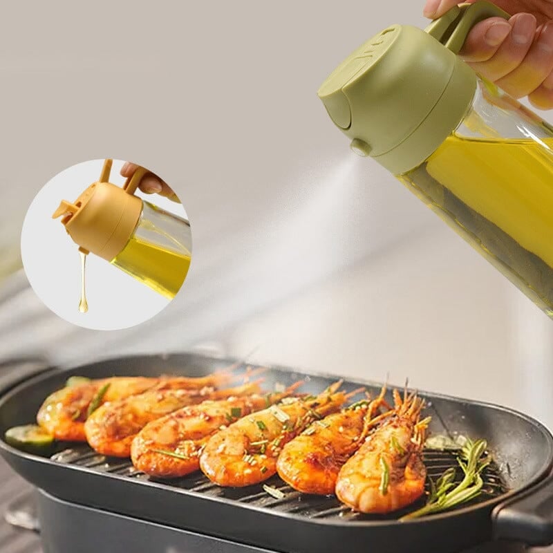 Emeja | 2-in-1 Glazen Olie Spuiter en Dispenser