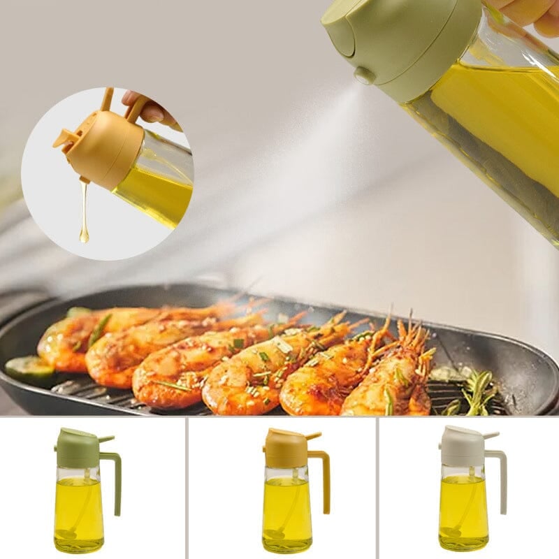 Emeja | 2-in-1 Glazen Olie Spuiter en Dispenser